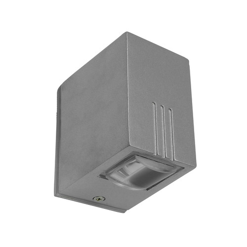 Single Beam Wall Down Light LED 240V 3W Silver 3000K Warm White