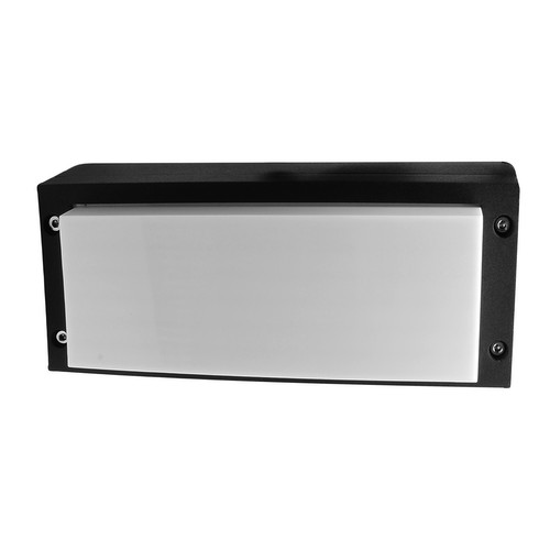 Surfaced Open Brick Light 240V 3W Black 3000K Warm White