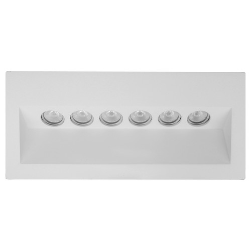 Ixis Recessed Outdoor Wall Light 6W 240V White 3000K Warm White