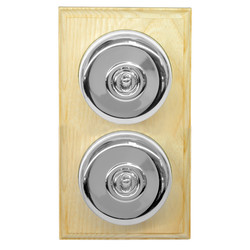 Raised Plate Asbury Ash Polished Chrome Range