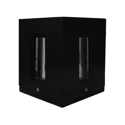 Cross Square Wall Light 240V 100W Black