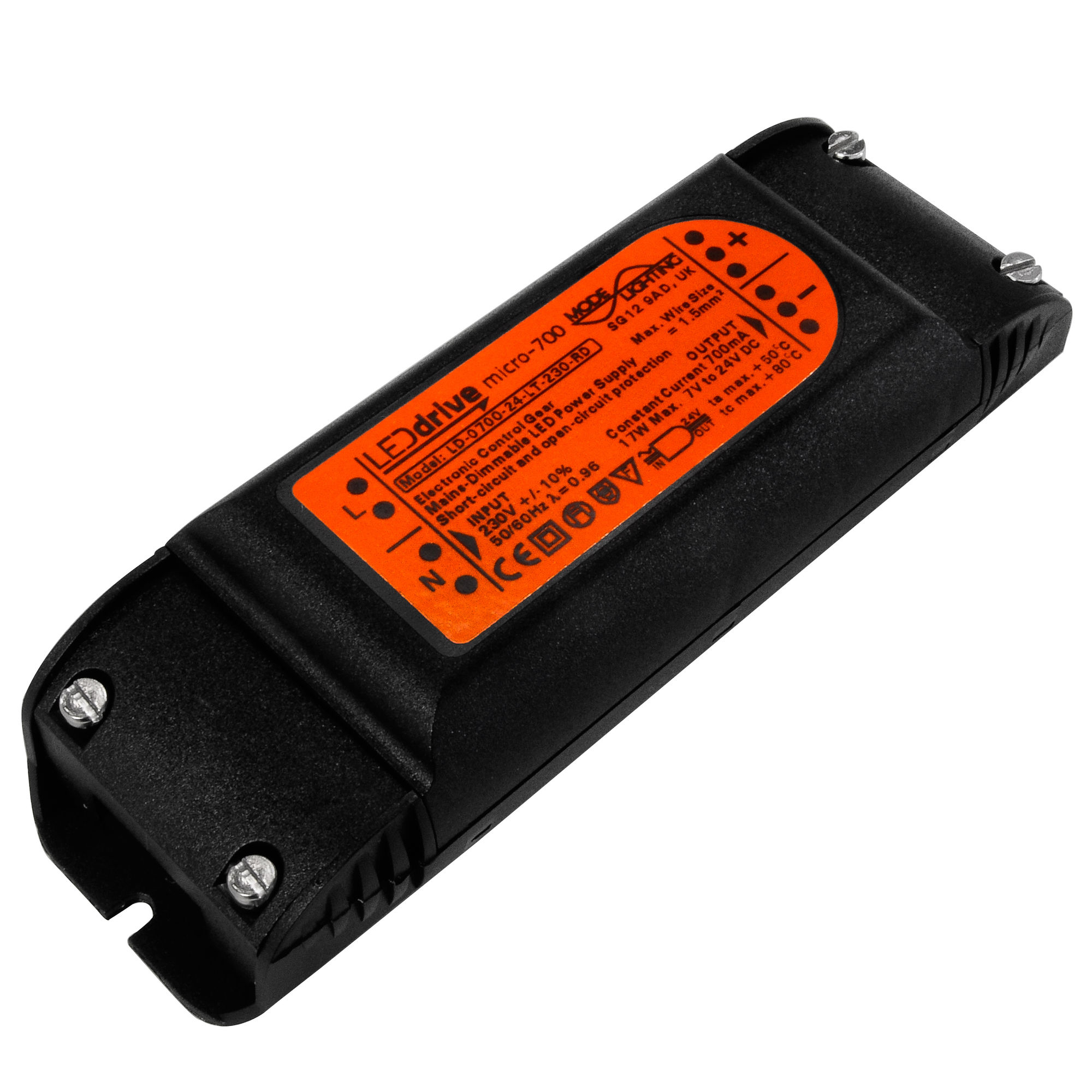 RELCO MINIPOWERLED RN1397 Driver LED 8W 700mA Per 1-2x3W LED - Alimentatore 220-240V