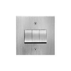 Horizon Rocker Switch 3 gang 10 amp 2 way Antique Silver