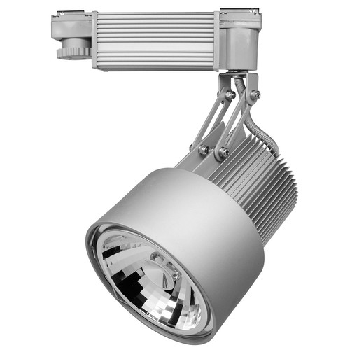 Heat Sink Three Circuit Track Light AR111 240V 50W Silver
