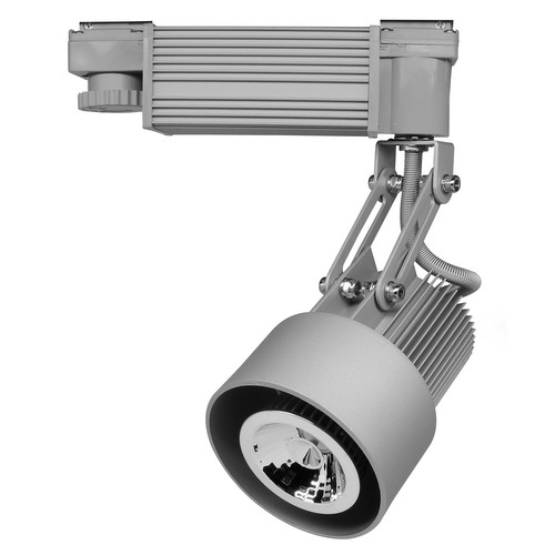 Heat Sink Three Circuit Track Light MR16 240V 50W Silver