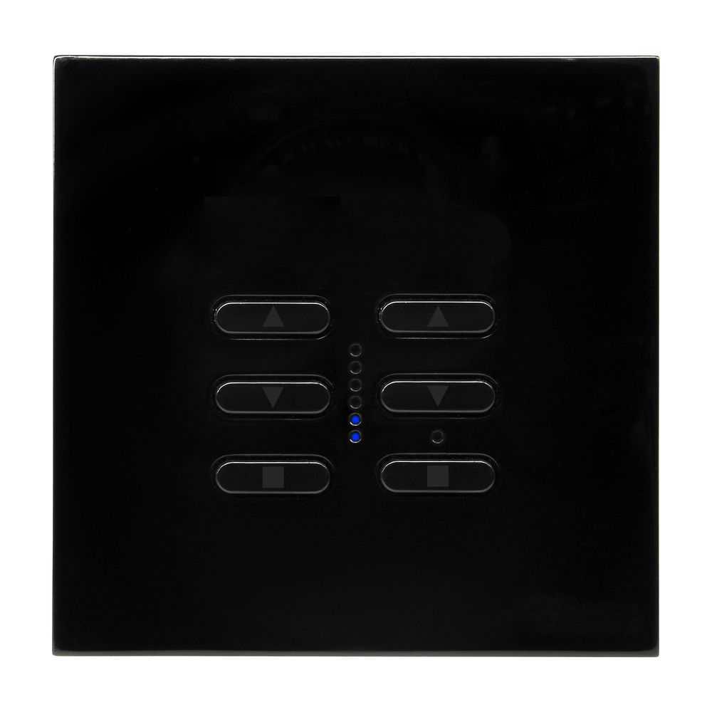 Wise Fusion Smart Dimmer Master Wired 2 Gang 240V Black 2 x 250W