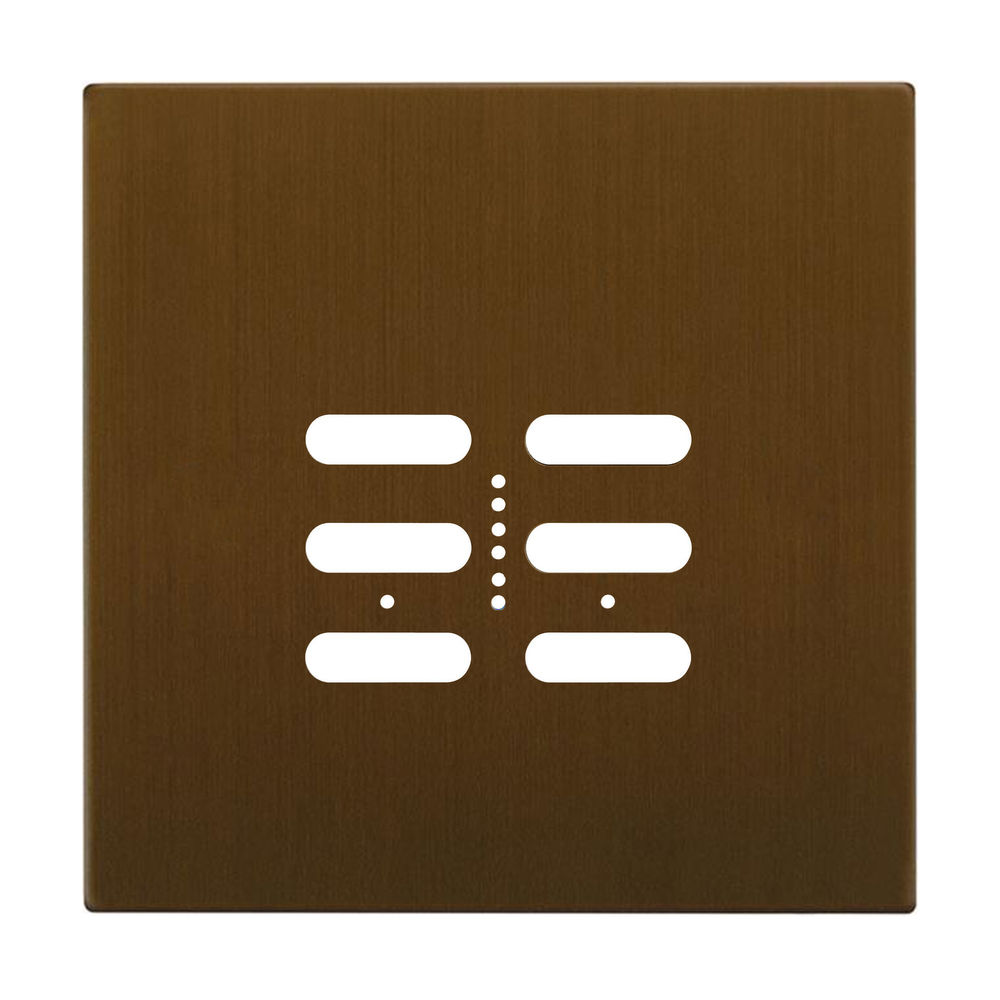Wise Fusion Plate 2 Gang Plate Antique Bronze
