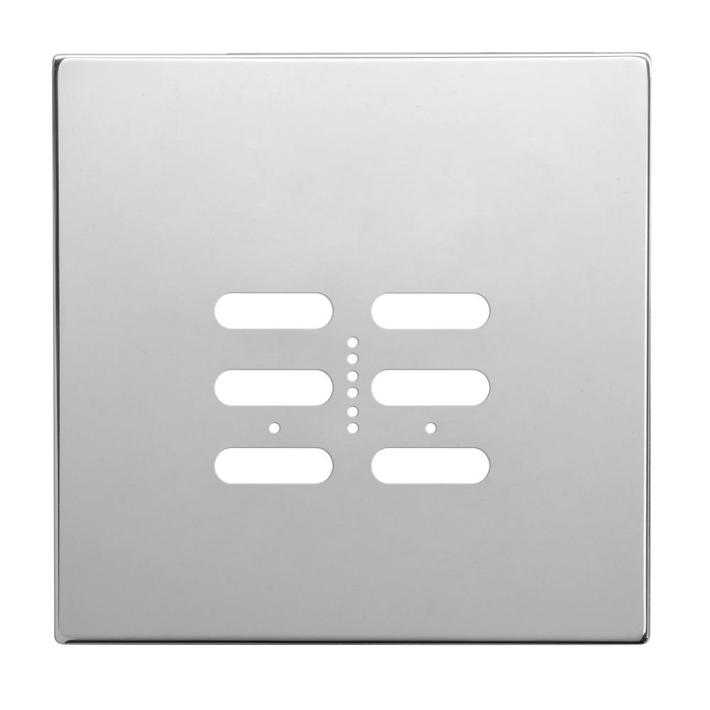 Wise Fusion Plate 2 Gang Plate Polished Stainless Steel