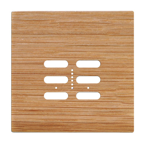 Wise Fusion Plate 2 Gang Plate Oak