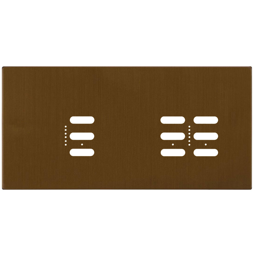 Wise Fusion Plate 3 Gang Plate Antique Bronze