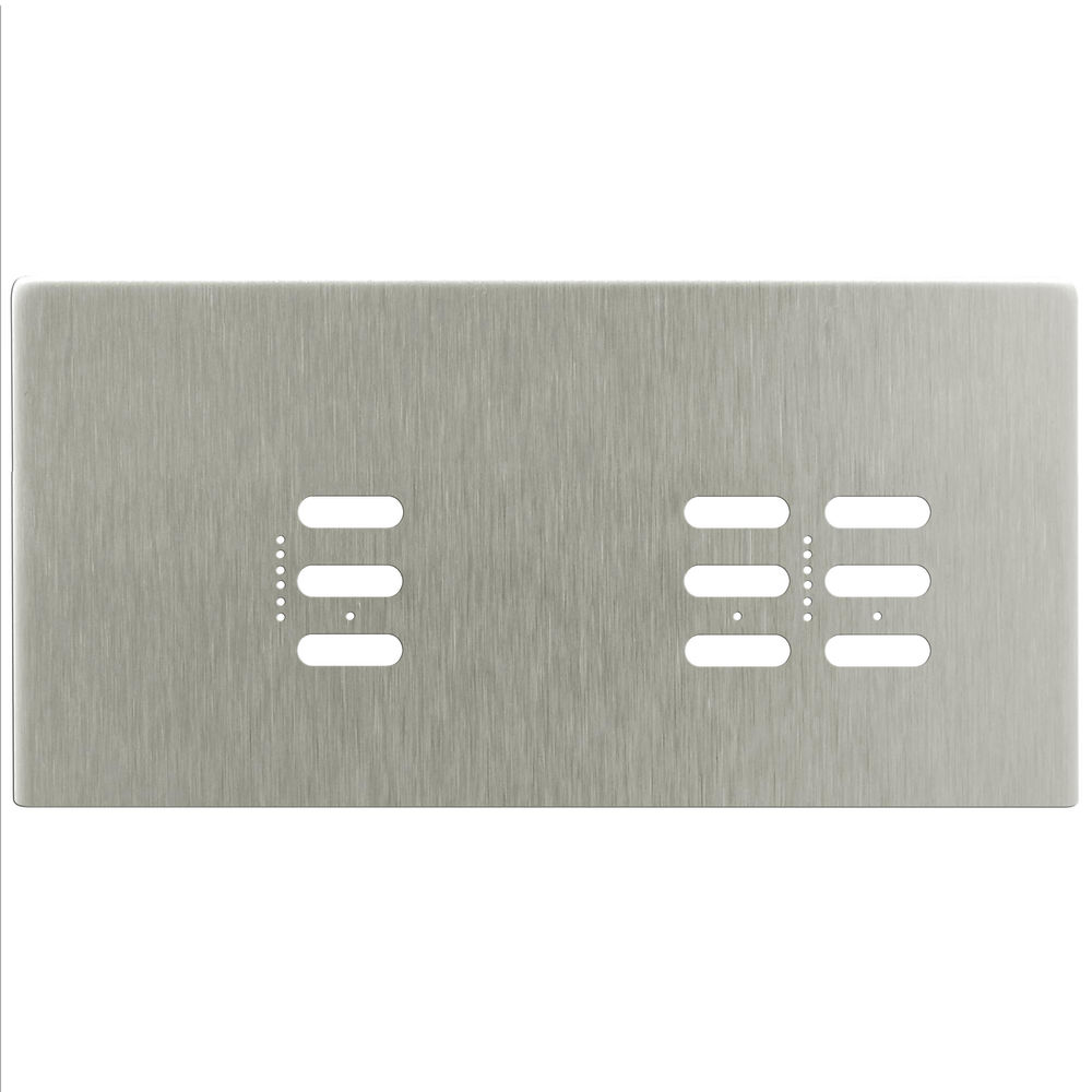 Wise Fusion Plate 3 Gang Plate Satin Nickel