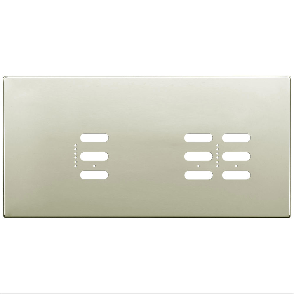 Wise Fusion Plate 3 Gang Plate Polished Nickel