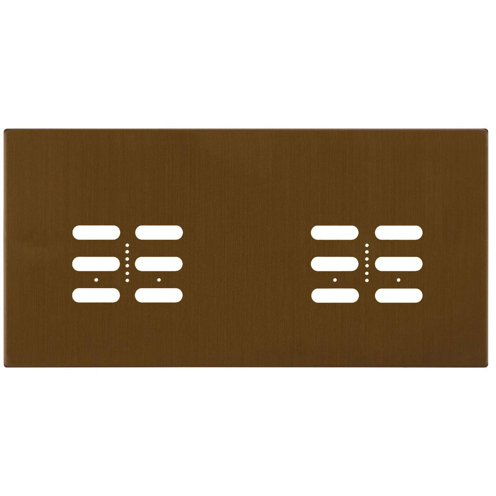 Wise Fusion Plate 4 Gang Plate Antique Bronze