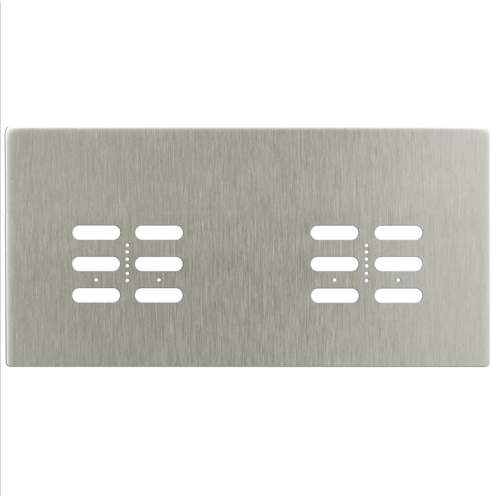 Wise Fusion Plate 4 Gang Plate Satin Nickel