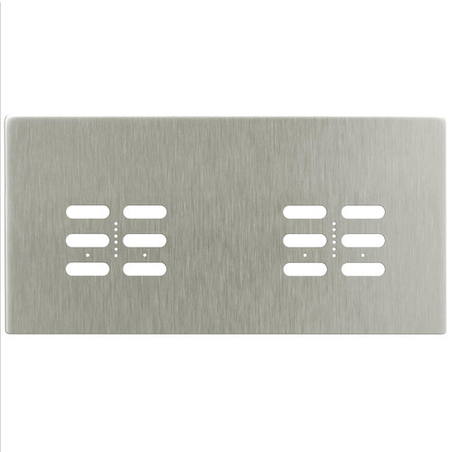 Wise Fusion Plate 4 Gang Plate Satin Nickel