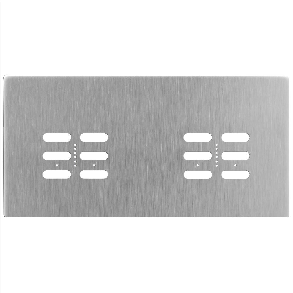 Wise Fusion Plate 4 Gang Plate Satin Stainless Steel