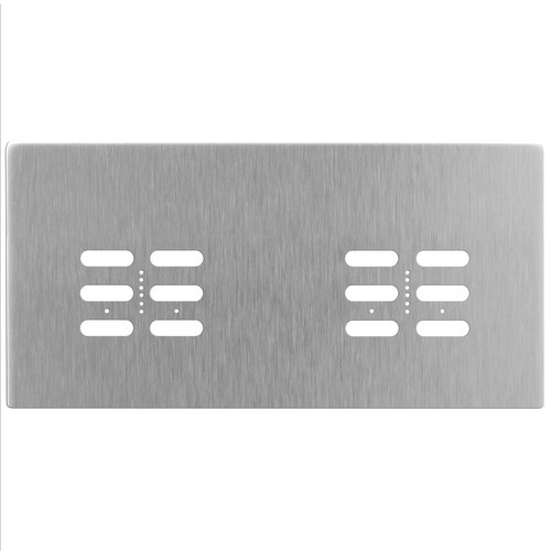 Wise Fusion Plate 4 Gang Plate Satin Stainless Steel