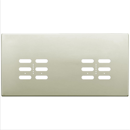 Wise Fusion Plate 4 Gang Plate Polished Nickel