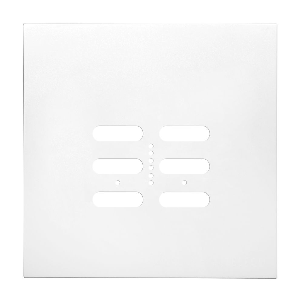 Wise Fusion Plate 2 Gang Plate Satin White