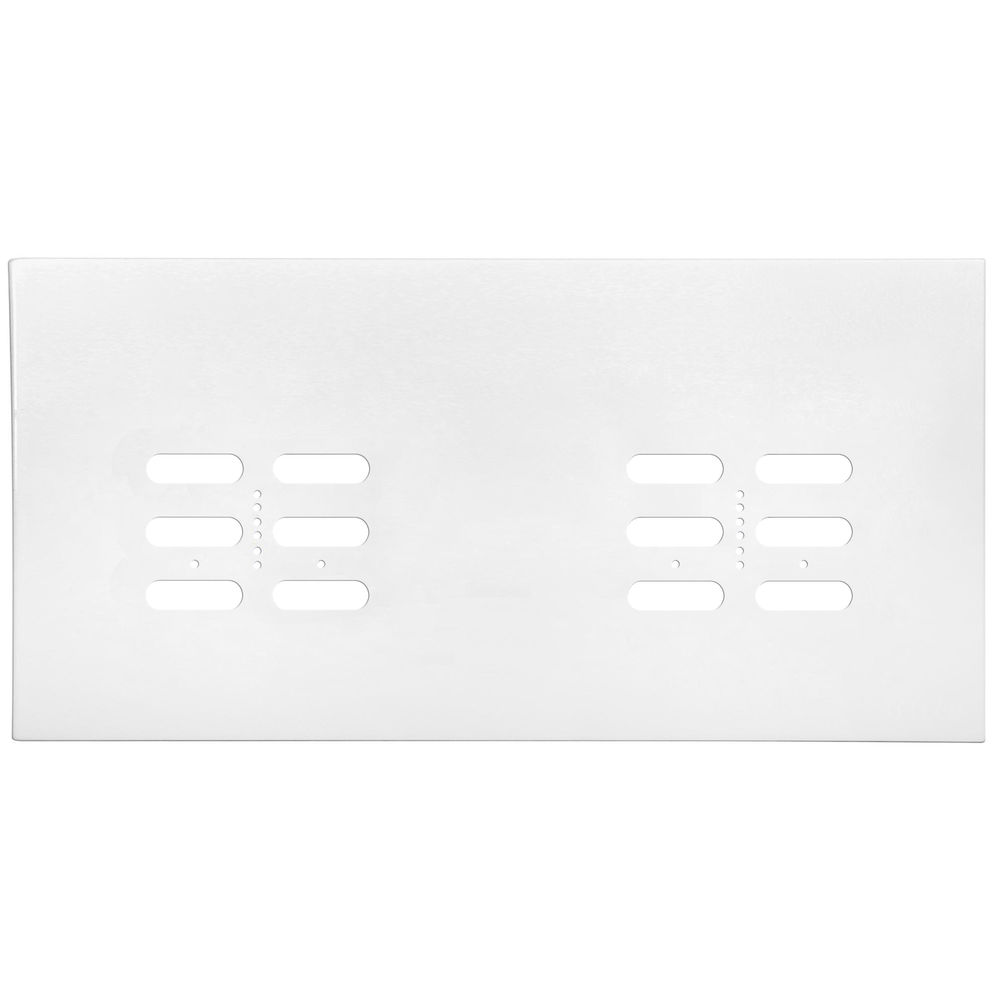 Wise Fusion Plate 4 Gang Plate Satin White