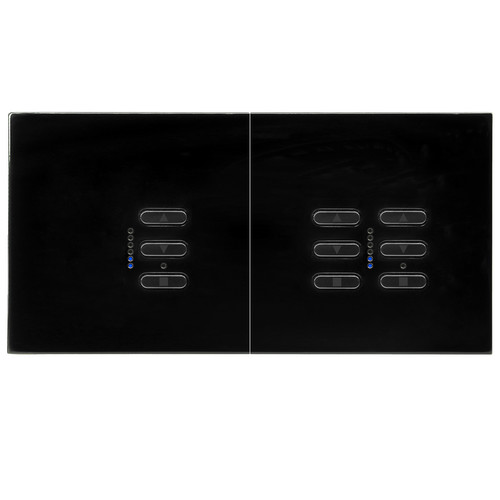 Wise Fusion Smart Dimmer Master Wired 1 x 1 Gang + 1 x 2 Gang 240V Black 1 x 250W, 2 x 250W