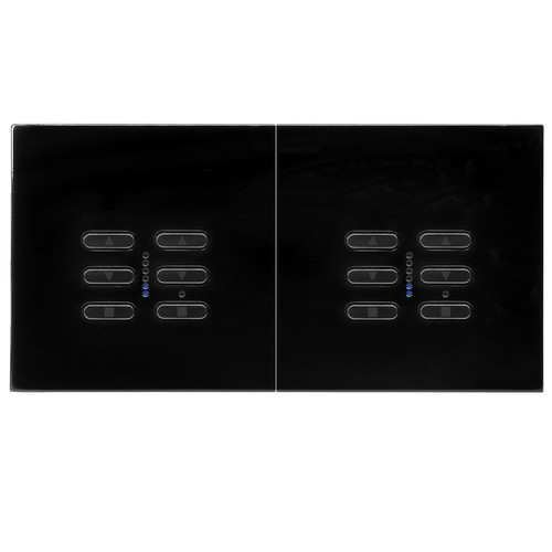 Wise Fusion Smart Dimmer Master Wired 2 X 2 Gang 240V Black 4 x 250W