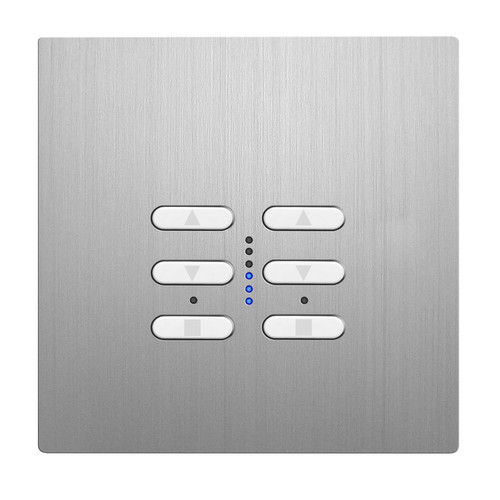 Wise Fusion Smart Dimmer Master Wired 2 Gang 240V Aluminium 2 x 250W