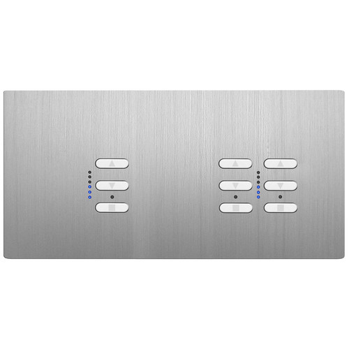 Wise Fusion Smart Dimmer Master Wired 3 Gang 240V Aluminium 1 x 250W, 2 x 250W