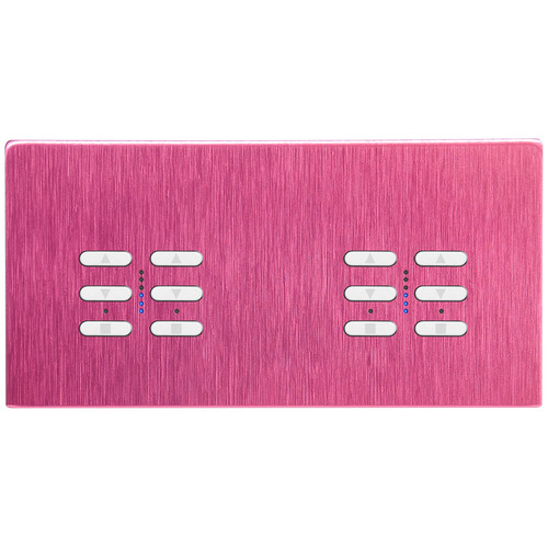 Wise Fusion Smart Dimmer Master Wired 4 Gang 240V Pink Aluminium 4 x 250W