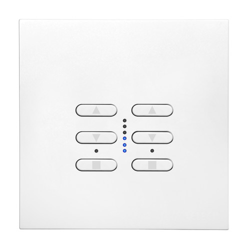Wise Fusion Smart Dimmer Master Wired 2 Gang 240V Satin White Aluminium 2 x 250W