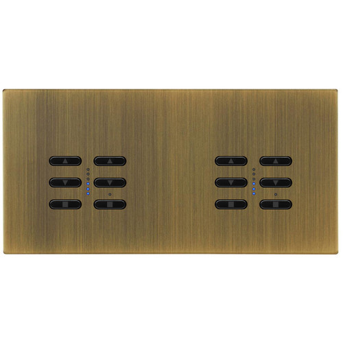 Wise Fusion Smart Dimmer Master Wired 4 Gang 240V Antique Brass 4 x 250W