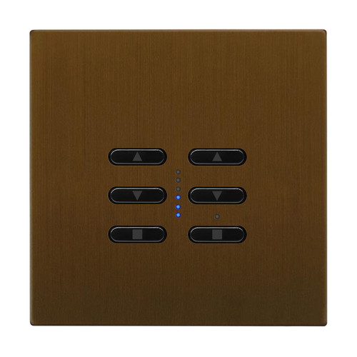 Wise Fusion Smart Dimmer Master Wired 2 Gang 240V Antique Bronze 2 x 250W