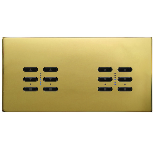 Wise Fusion Smart Dimmer Master Wired 4 Gang 240V Polished Brass 4 x 250W