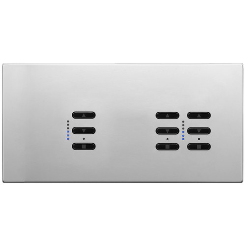 Wise Fusion Smart Dimmer Master Wired 3 Gang 240V Polished Stainless Steel 1 x 250W, 2 x 250W