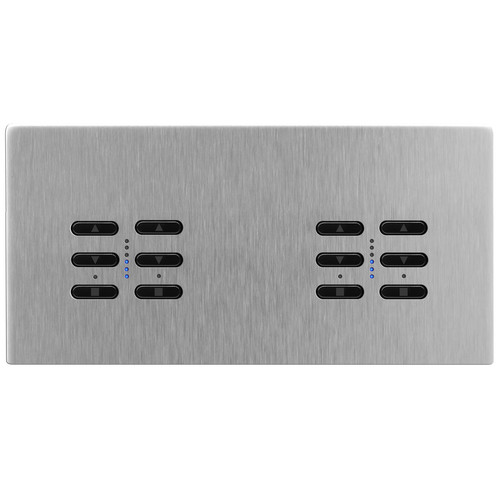 Wise Fusion Smart Dimmer Master Wired 4 Gang 240V Satin Stainless Steel 4 x 250W