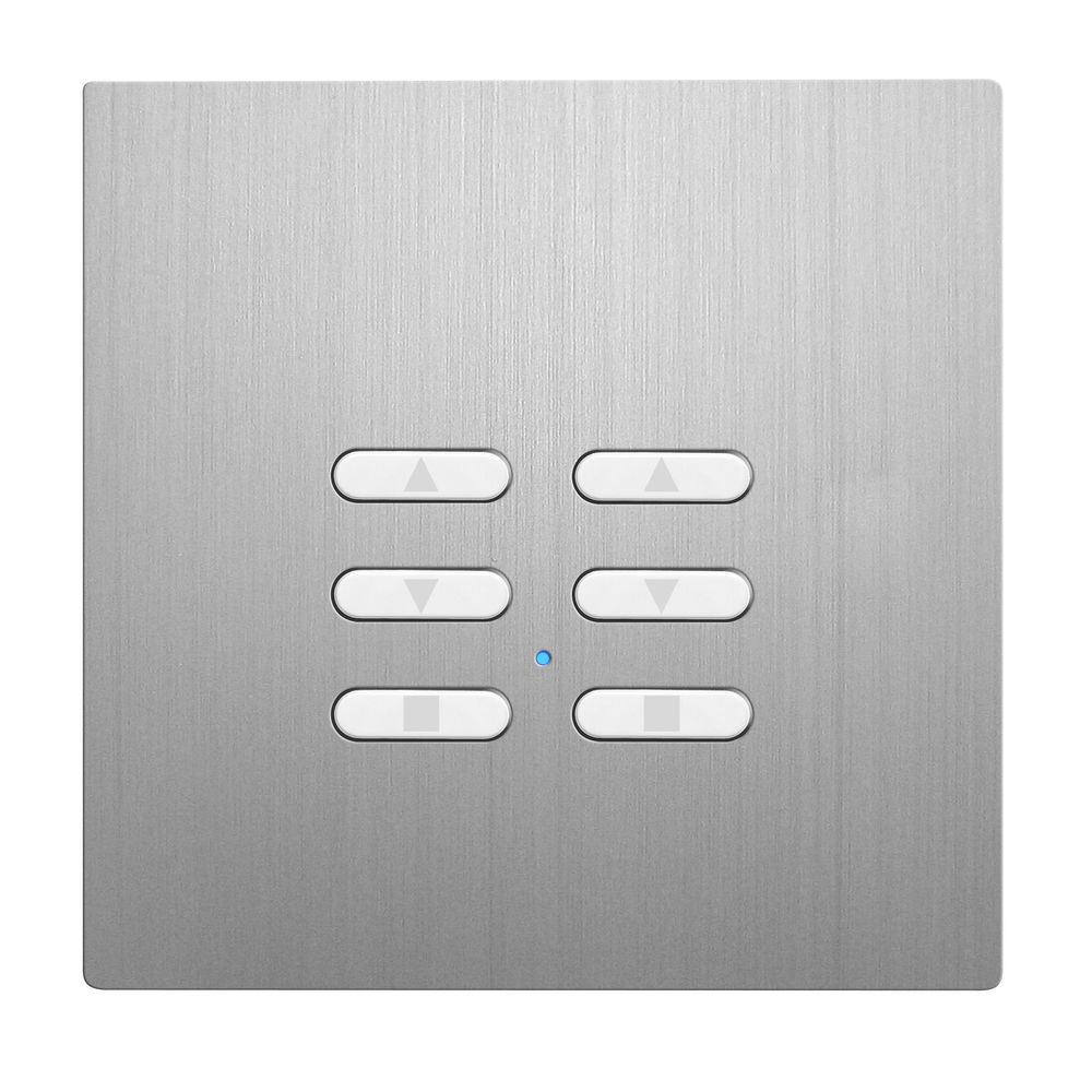 Wise Fusion Smart Dimmer Slave Wireless 2 Gang Aluminium 3V