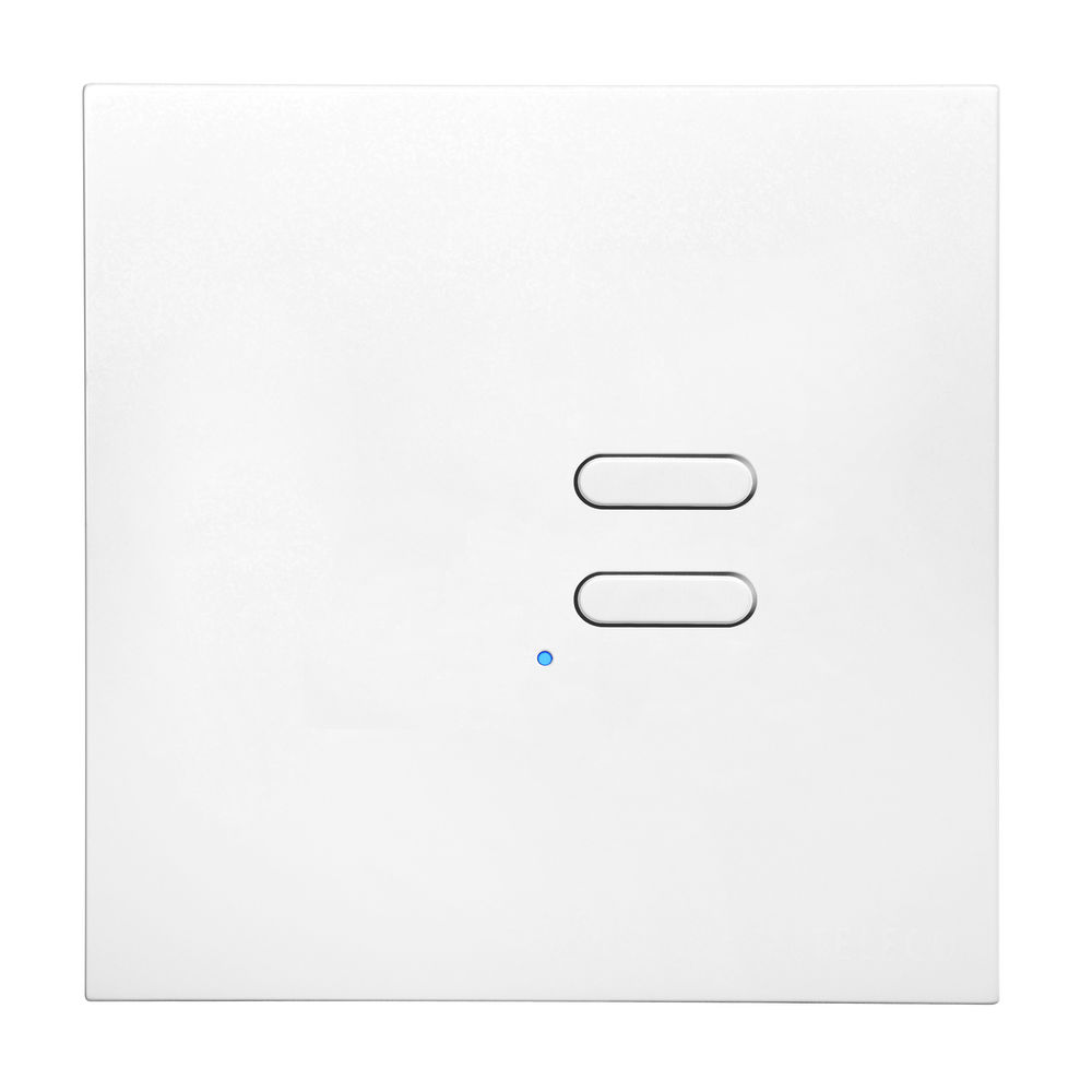Wise Switch 2 Channel Satin White Aluminium 3V