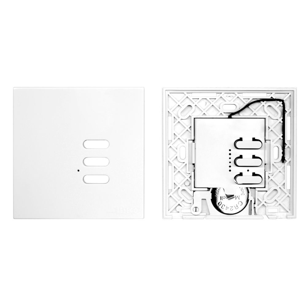 Wise Switch 3 Channel Satin White Aluminium 3V