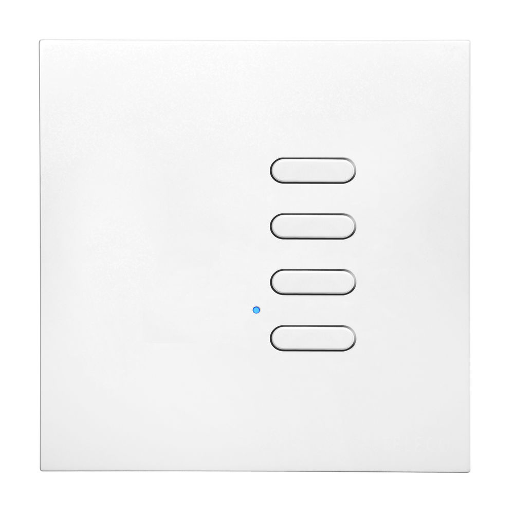 Wise Switch 4 Channel Satin White Aluminium 3V
