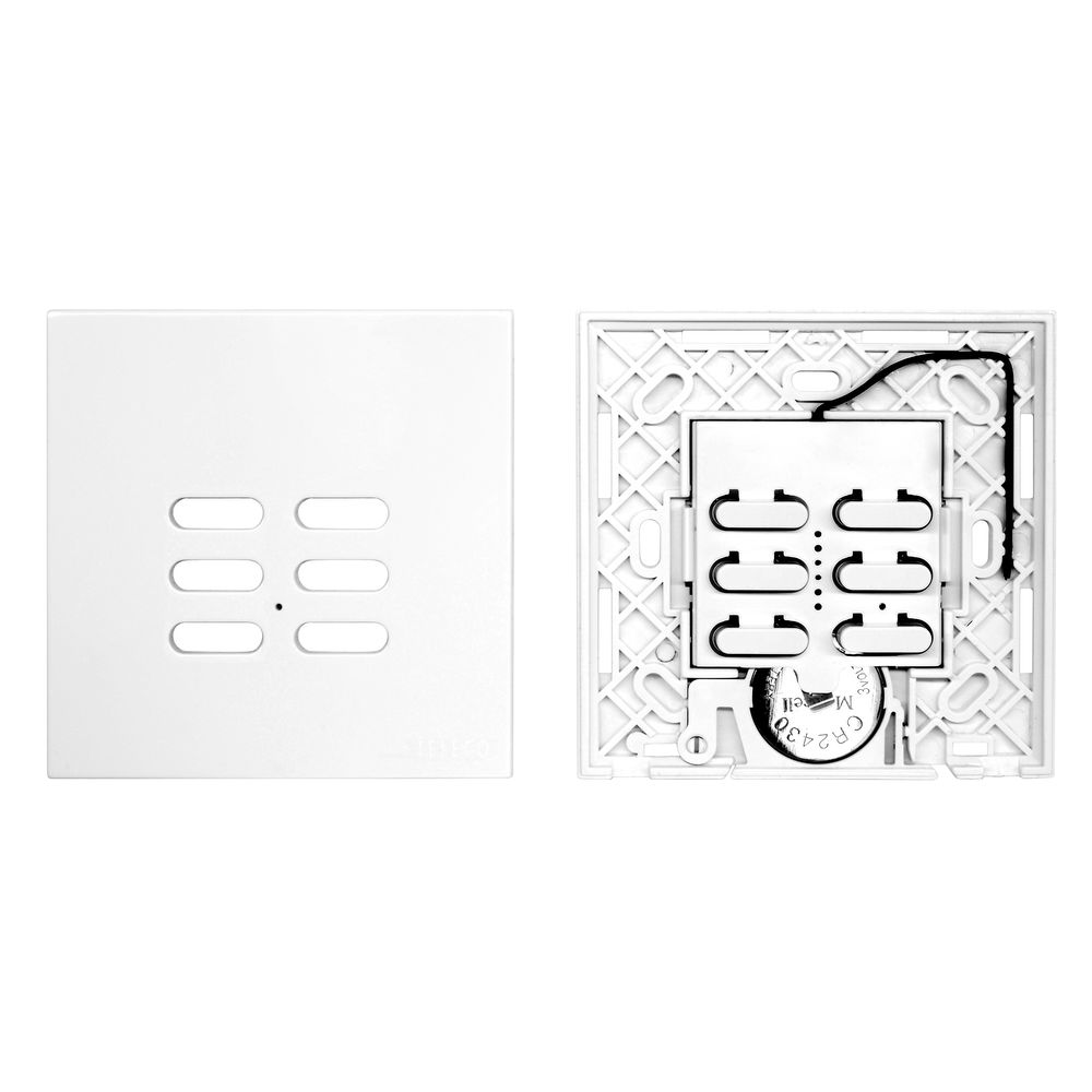 Wise Switch 6 Channel Satin White Aluminium 3V