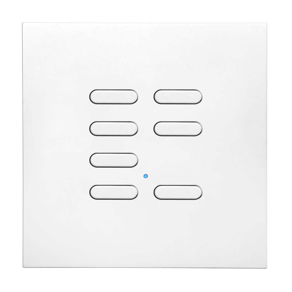 Wise Switch 7 Channel Satin White Aluminium 3V