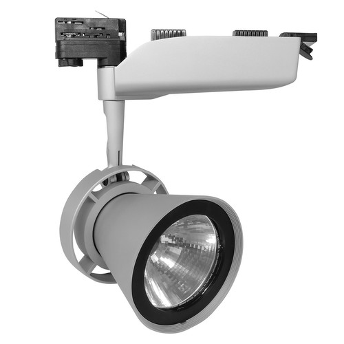 Conos Metal Halide Three Circuit Track Light 240V 150W Silver