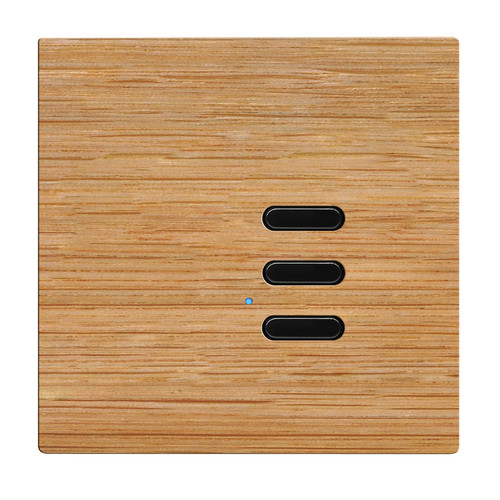Wise Switch 3 Channel Oak 3V