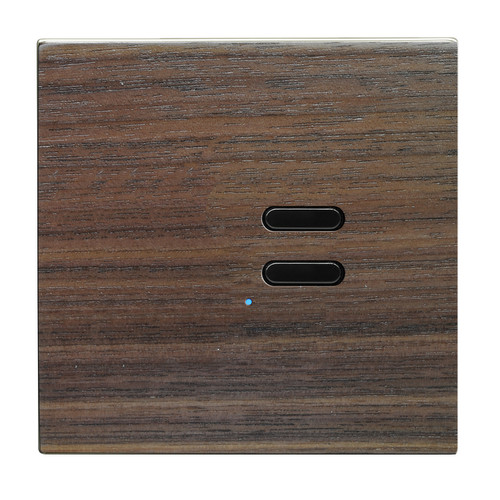 Wise Switch 2 Channel Walnut 3V