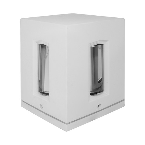 Cross Square Wall Light 240V 100W White