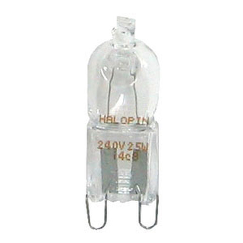 Clear G9 Halogen Dimmable Capsule Bulb 240V 28W 40mm