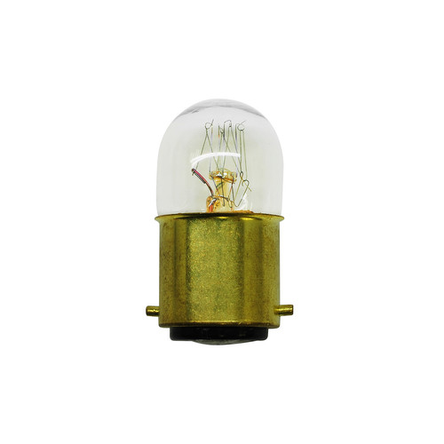 Tubular B22 Clear Candle Light Bulb Clear 15W