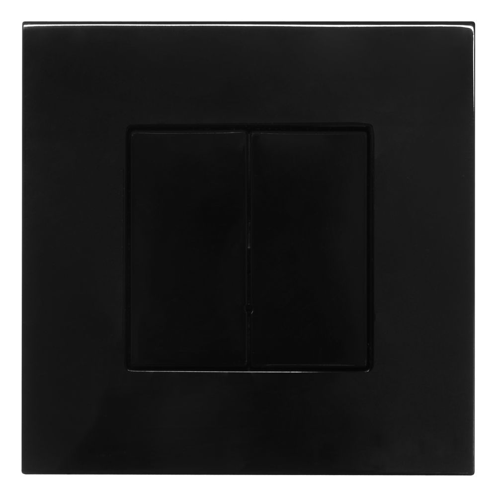 Wise Sharp Switch 2 Channel Black