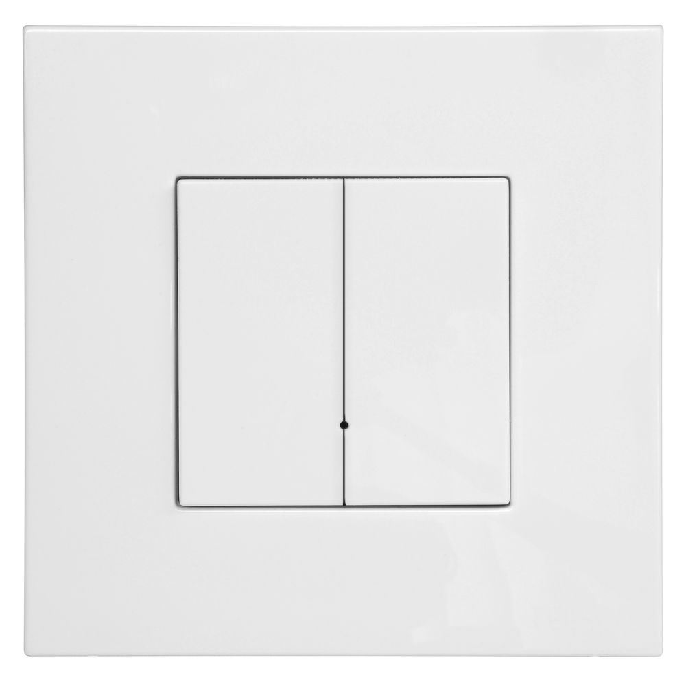 Wise Sharp Switch 2 Channel White