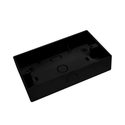 Surface Mounting Boxes 2 Gang Black 32mm